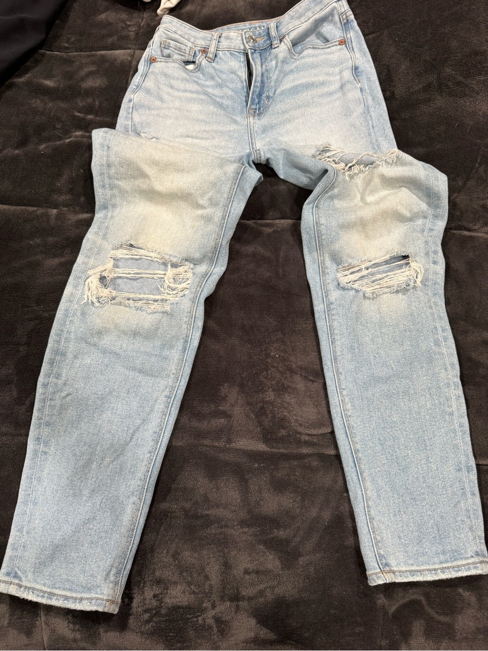 AE Light Blue Distressed Women’s  Jeans Size 0